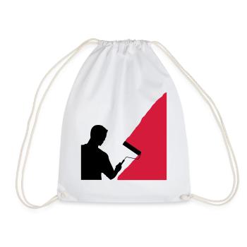 Peintres - Vecteur - Sac de sport léger - blanc - Devant