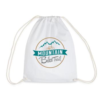 Mountain Bike Biker Shirt - Turnbeutel - Weiß - Vorne