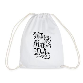 Happy Mother's Day - Turnbeutel - Weiß - Vorne