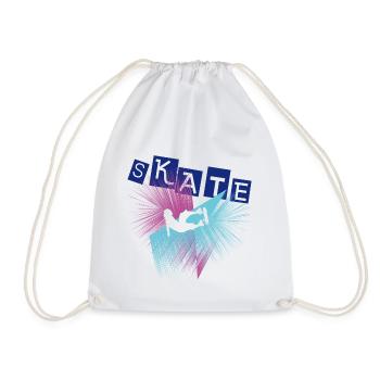 Skate Skating - Drawstring Bag - white - Front