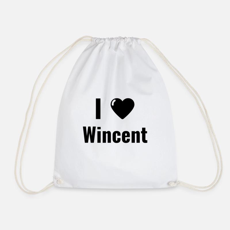 Ich liebe Wincent - Turnbeutel - Weiß