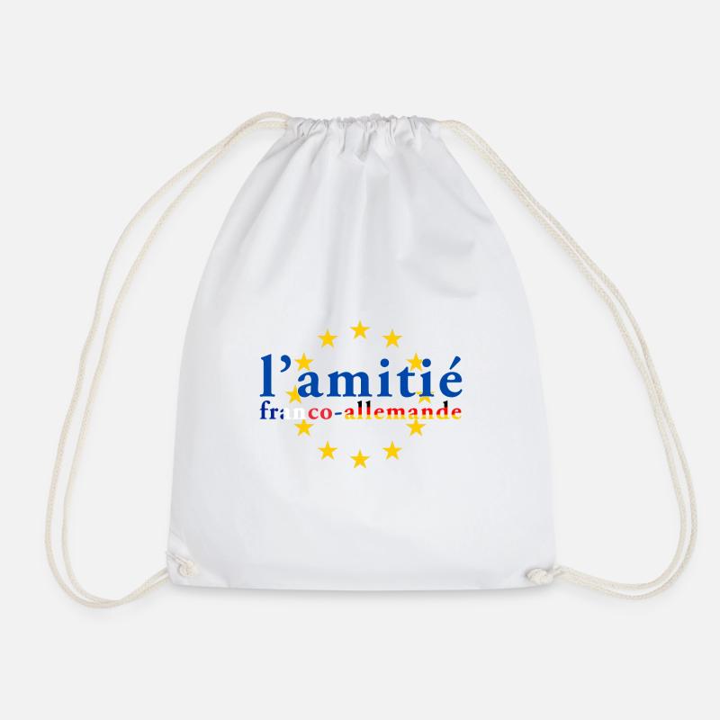 German French friendship - Drawstring Bag - white