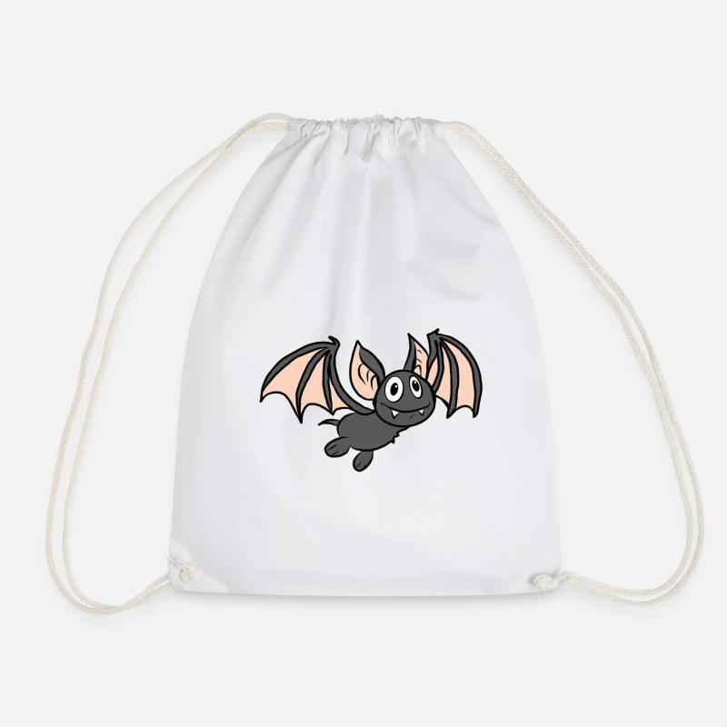 süßes Fledermaus Kostüm Halloween Geschenkidee - Turnbeutel - Weiß
