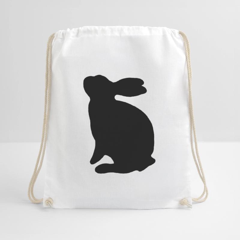 cute pet easter easter rabbits Drawstring Bag