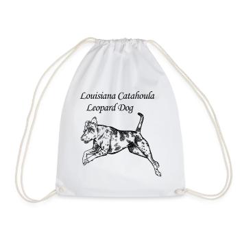 Louisiana Catahoula Leopard Dog - Turnbeutel - Weiß - Vorne
