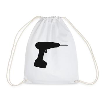 Tool wrench tools handyman - Drawstring Bag - white - Front