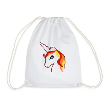 Einhorn Mädchen Geschenk Unicorn Einhörner Tier - Sac de sport léger - blanc - Devant