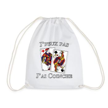 J'peux pas j'ai Coinche - Sac de sport léger - blanc - Devant