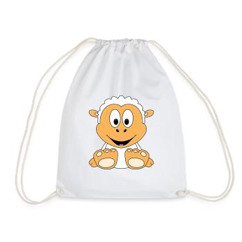 SCHAF - SHEEP - TIER - KIND - BABY - TIERISCH - Turnbeutel - Weiß - Vorne