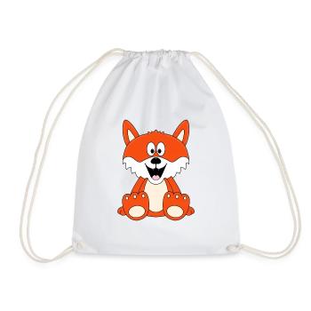 FUCHS - TIER - KINDER - BABY - Turnbeutel - Weiß - Vorne