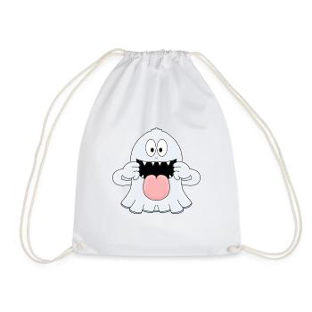 GESPENST - GEIST - KINDER - BABY - HALLOWEEN - Turnbeutel - Weiß - Vorne