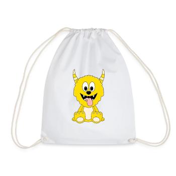 MONSTER - TIER - KINDER - BABY - Turnbeutel - Weiß - Vorne