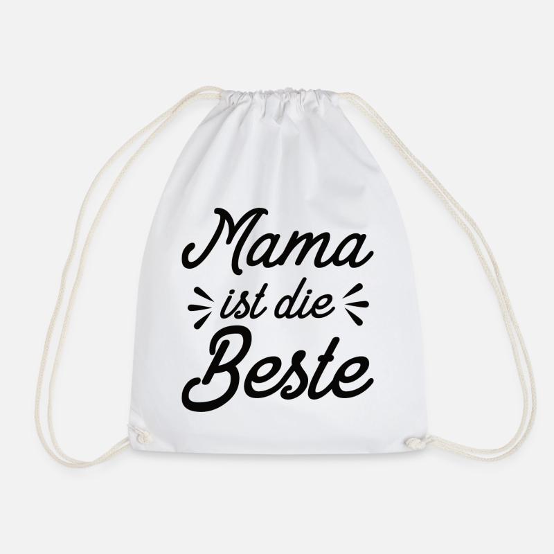 Mama Ist Die Beste - Mutter Mom Muttertag - Turnbeutel - Weiß