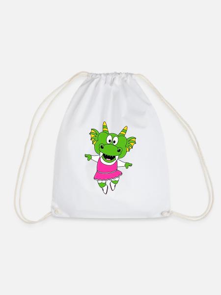 TANZEN - BALLETT - BALLERINA - DRACHE - KIND - FUN - Turnbeutel - Weiß