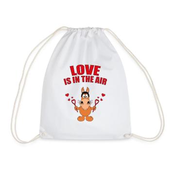 LOVE IS IN THE AIR - SEIFENBLASEN - PFER - PONY - Turnbeutel - Weiß - Vorne