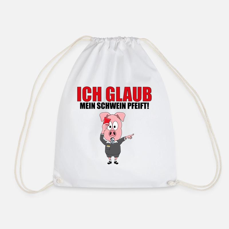 ICH GLAUB MEIN SCHWEIN PFEIFT! - SCHIEDSRICHTER - Turnbeutel - Weiß