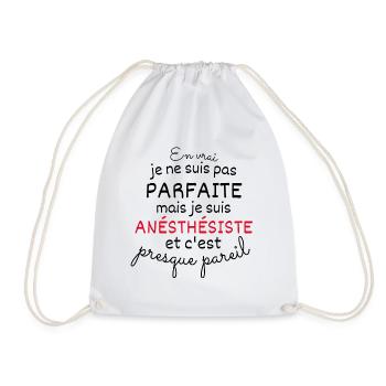 En Vrai Pas Parfaite Mais Je Suis Anésthésiste - Sac de sport léger - blanc - Devant