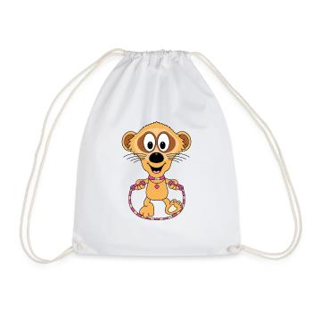 SPRINGSEIL - ERDMÄNNCHEN - SEILSPRINGEN - BABY - Turnbeutel - Weiß - Vorne