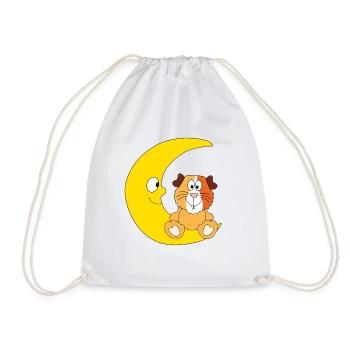 MEERSCHWEINCHEN - MOND - TIER - KIND - BABY - Turnbeutel - Weiß - Vorne