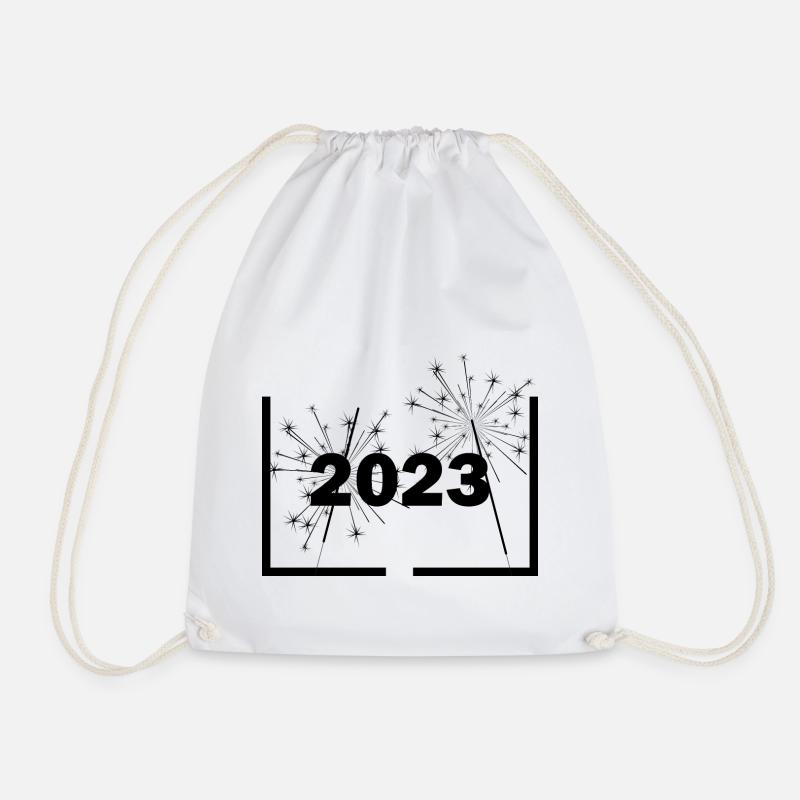 Silvester Neujahr 2023 - Turnbeutel - Weiß