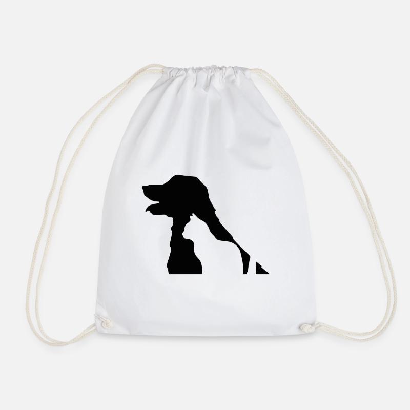HUND - KATZE - TIERE - LIEBE - LOVE - Turnbeutel - Weiß