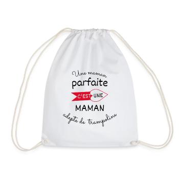 maman parfaite, maman adepte de trampoline - Sac de sport léger - blanc - Devant