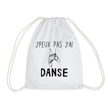 J Peux Pas J ai Danse - Sac de sport léger - blanc - Devant