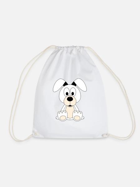 TIER - HUND - KIND - BABY - GESCHENK - GESCHENKE - Turnbeutel - Weiß