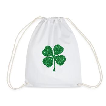 Festivités de motivation Glittery Shamrocks - Sac de sport léger - blanc - Devant