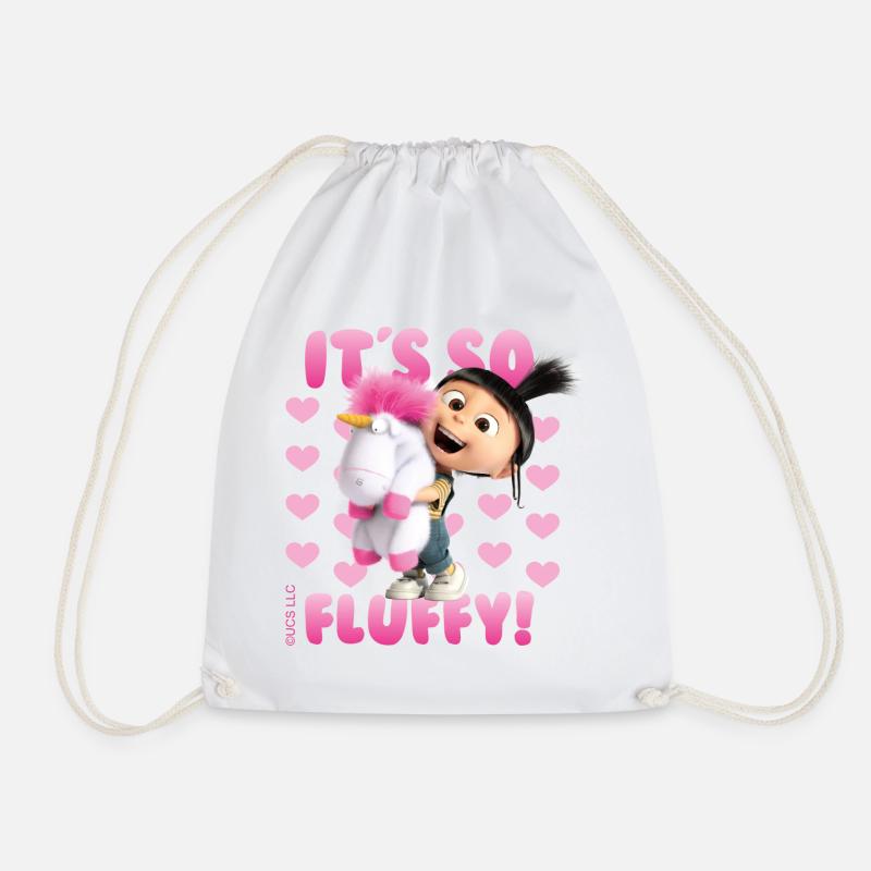 Minions Agnes It's So Fluffy Pink - Turnbeutel - Weiß