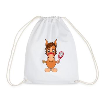 TENNIS - PFERD - PONY - Turnbeutel - Weiß - Vorne