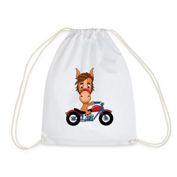 PFERD - PONY - BIKER - Turnbeutel - Weiß - Vorne