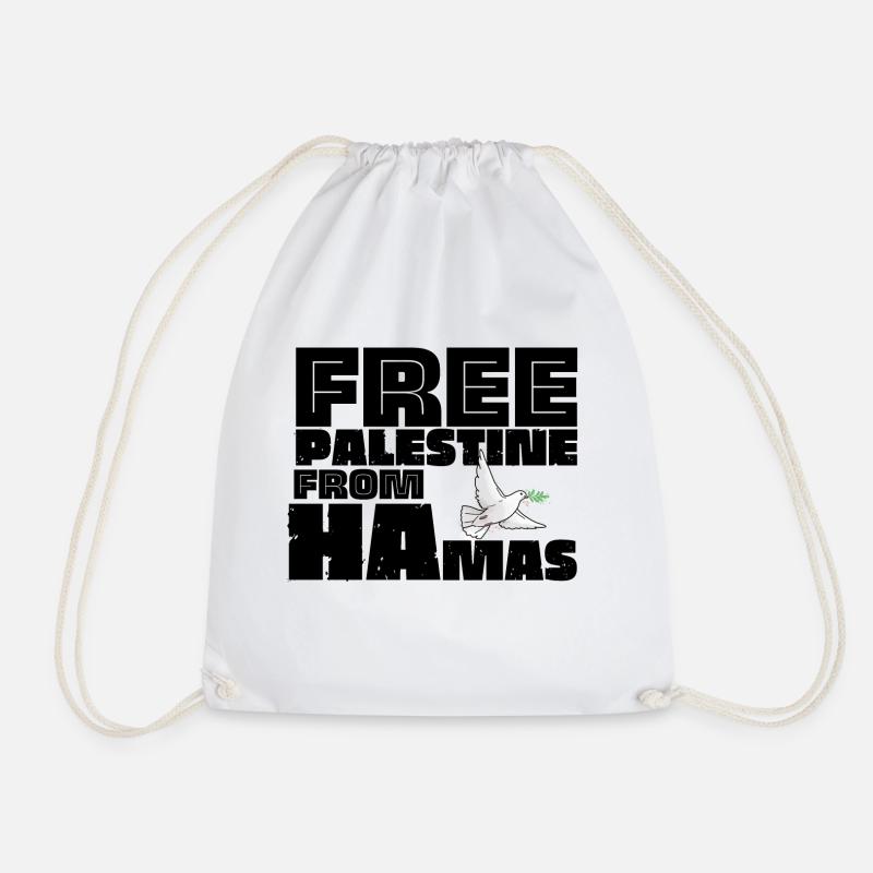 FREE Palestine - Turnbeutel - Weiß