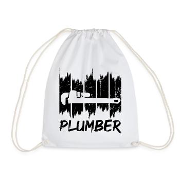 Plombier - Sac de sport léger - blanc - Devant