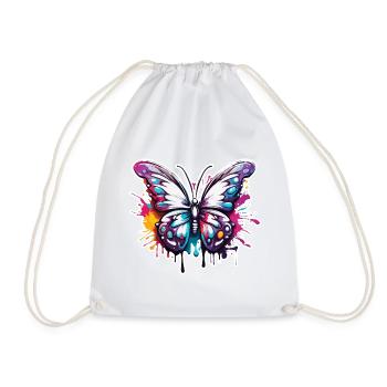 Schmetterling / Tier / Insekt / fliegen / Sommer - Turnbeutel - Weiß - Vorne