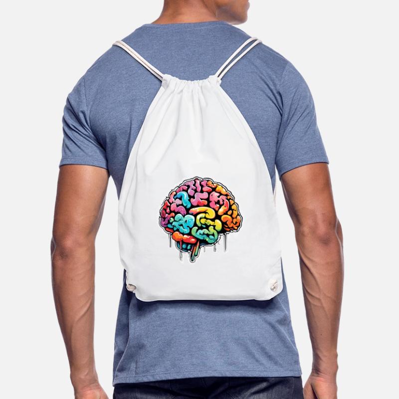 Brain / Knowledge / Intelligence / Clever / Thinking Drawstring Bag