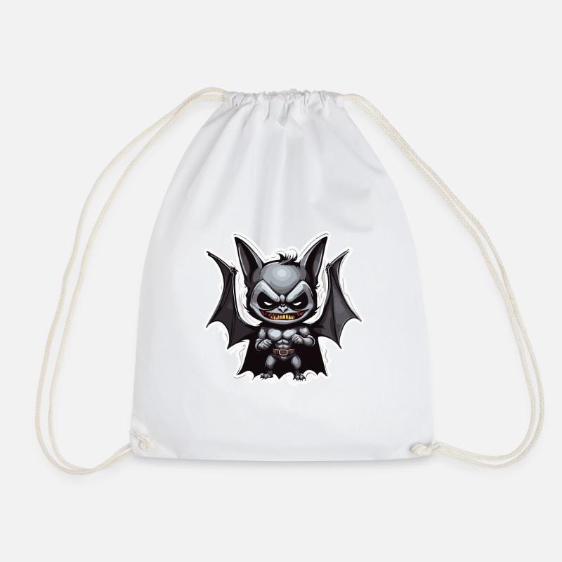 Fledermaus / Vampir / Dracula / Tier / Halloween - Turnbeutel - Weiß