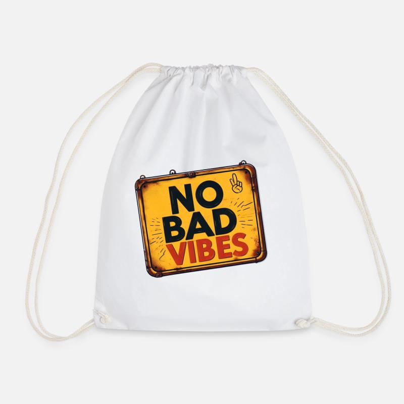 bad vibes - Turnbeutel - Weiß