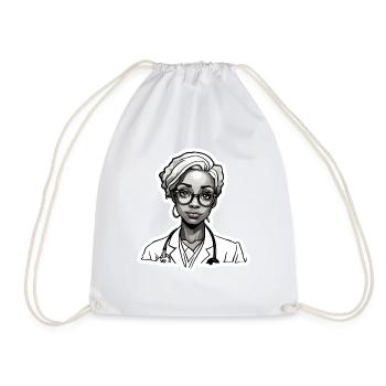 Médecin / professionnel de la santé / médecin / profession / spécialiste - Sac de sport léger - blanc - Devant