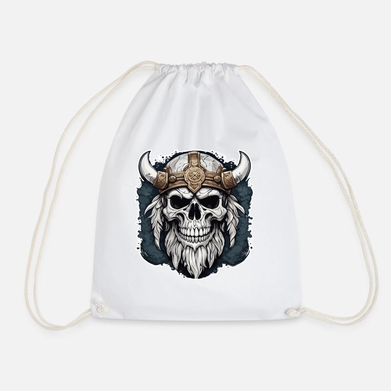 Viking / Thor / Odin / Nordic / Celtic - Drawstring Bag - white