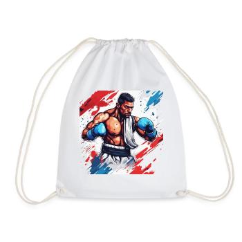 Boxer / Sport / Kampf / Arena / Boxring / Fäuste - Turnbeutel - Weiß - Vorne