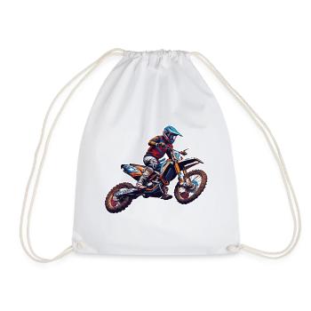 Motard / Motard / Motard / Deux-roues / Cross - Sac de sport léger - blanc - Devant