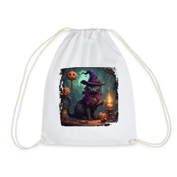Manuel de la sorcière / grimoire / Halloween / automne - Sac de sport léger - blanc - Devant