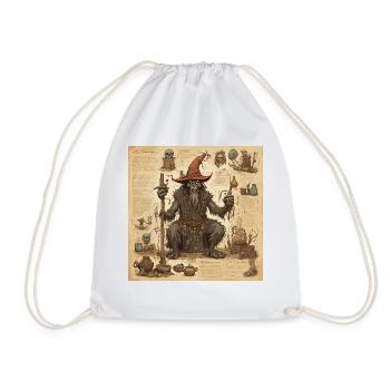 Manuel de la sorcière / grimoire / Halloween / automne - Sac de sport léger - blanc - Devant
