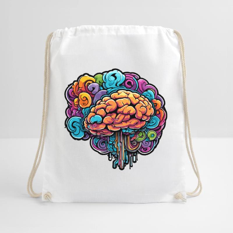 Brain / Knowledge / Intelligence / Clever / Thinking Drawstring Bag