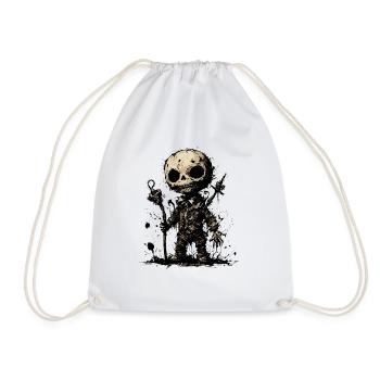 Poupée d’horreur / Halloween / Effrayant / Sombre - Sac de sport léger - blanc - Devant