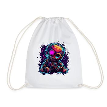 Poupée d’horreur / Halloween / Effrayant / Sombre - Sac de sport léger - blanc - Devant