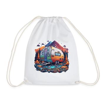 Camping-car / Camping-car / camping / Roadtrip / Voyage - Sac de sport léger - blanc - Devant