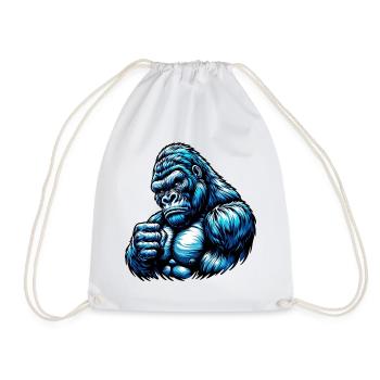 Gorille - Sac de sport léger - blanc - Devant