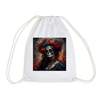 La Catrina / Dia de Muertos / Tatouage / Culture - Sac de sport léger - blanc - Devant